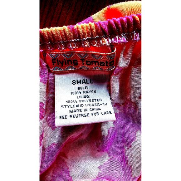 Flying Tomato Dress Off the shoulder/Square Ruffled Neckline Maxi Dress, Sz S - Picture 7 of 8